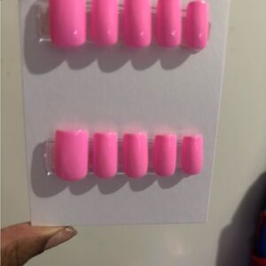 Vibrant Pink Press-On Nails